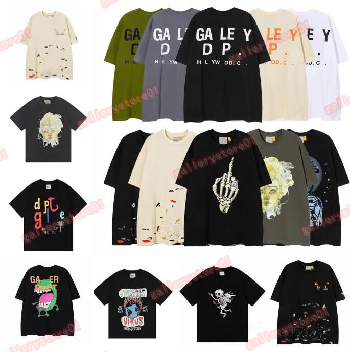Designer Mens T-shirts Summer Gallerise Depts shirt Vintage wash do old Angel Galleryes Skeleton car graffiti print casual loose short sleeve T-shirt Galleries depts, Cu11
Designer Mens T-shirts Summer Gallerise Depts shirt Vintage wash do old Angel Galleryes Skeleton car graffiti print casual loose short sleeve T-shirt Galleries depts, Cu11