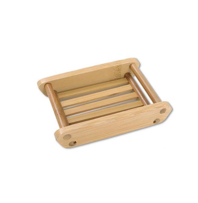 Wooden Soap Dish Natural Bamboo Soap Dishes Holder Rack Plate Tray Multi Style Round Square Soap Container