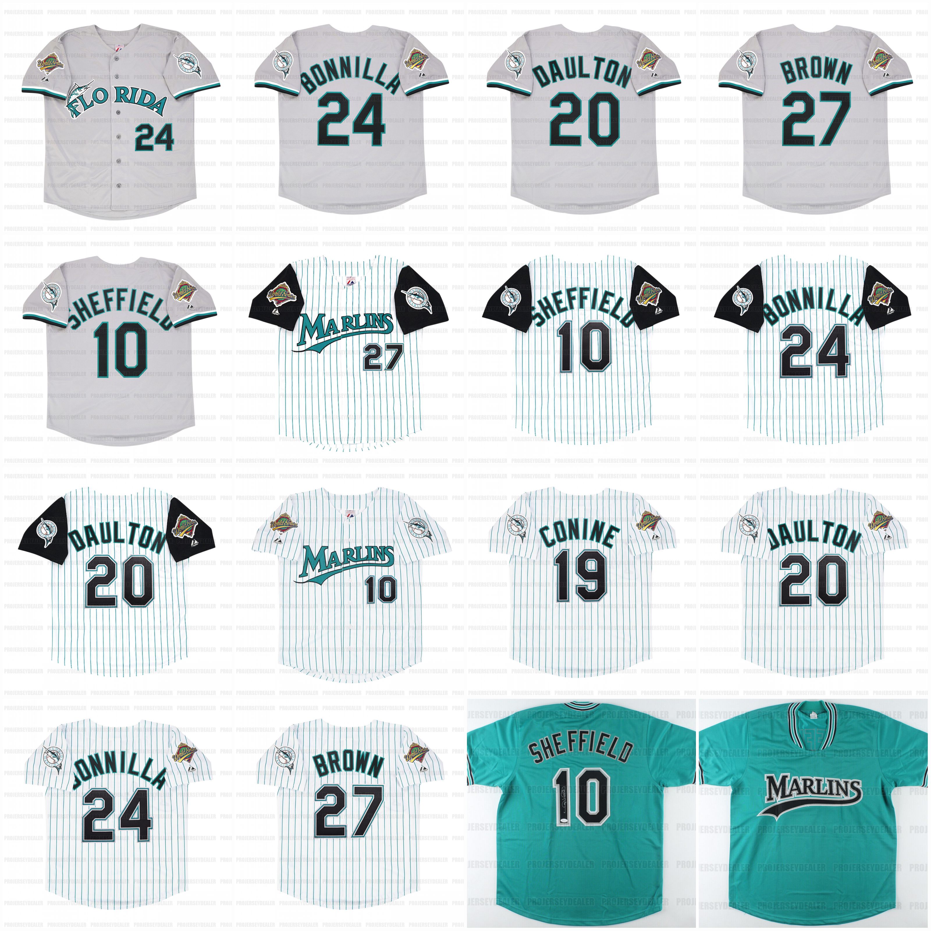 Florida 1997 World Series Marlins Baseball Jerseys Luis Castillo Gary Sheffield Jeff Conine Darren Daulton Charles Johnson Bobby Bonilla Kevin Brown Cliff Floyd, White
Florida 1997 World Series Marlins Baseball Jerseys Luis Castillo Gary Sheffield Jeff Conine Darren Daulton Charles Johnson Bobby Bonilla Kevin Brown Cliff Floyd, White