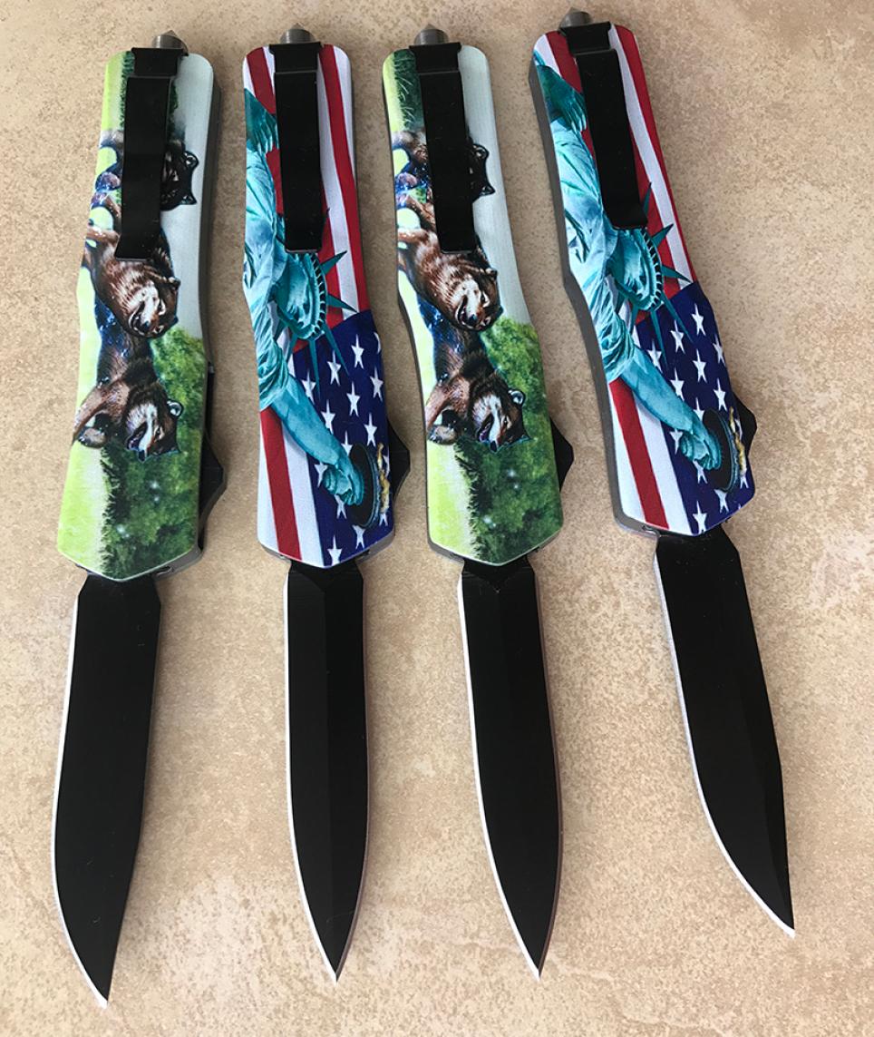 whole good OEM excellent defense automatic knife 4 kinds of styles lightweight shank sturdy spring black blade tactical fold6588687
whole good OEM excellent defense automatic knife 4 kinds of styles lightweight shank sturdy spring black blade tactical fold6588687