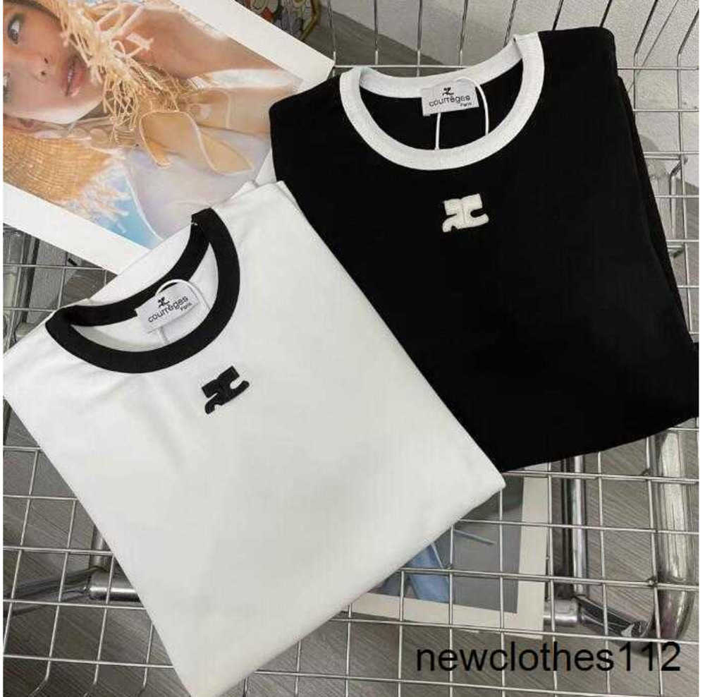 black white classic vintage designer t shirt summer short sleeve COURREGES tshirt tee
black white classic vintage designer t shirt summer short sleeve COURREGES tshirt tee