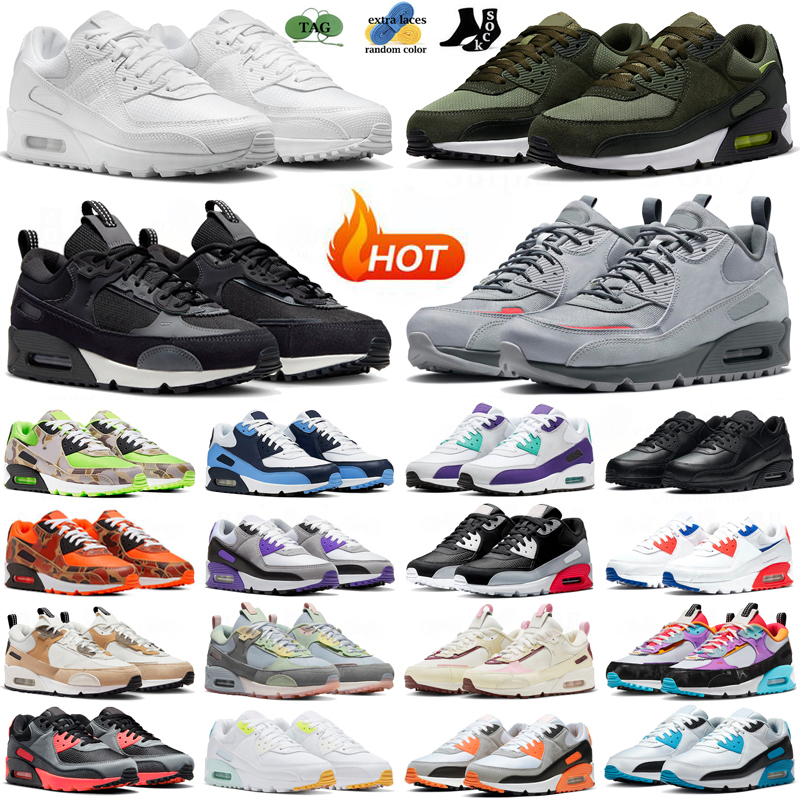 

women Men max 90 running shoes 90s designer sneakers triple black white Sanddrift Futura Pink Cool Grey Infrared Green Camo UNC mens womens outdoor sports trainers, Hyper grape