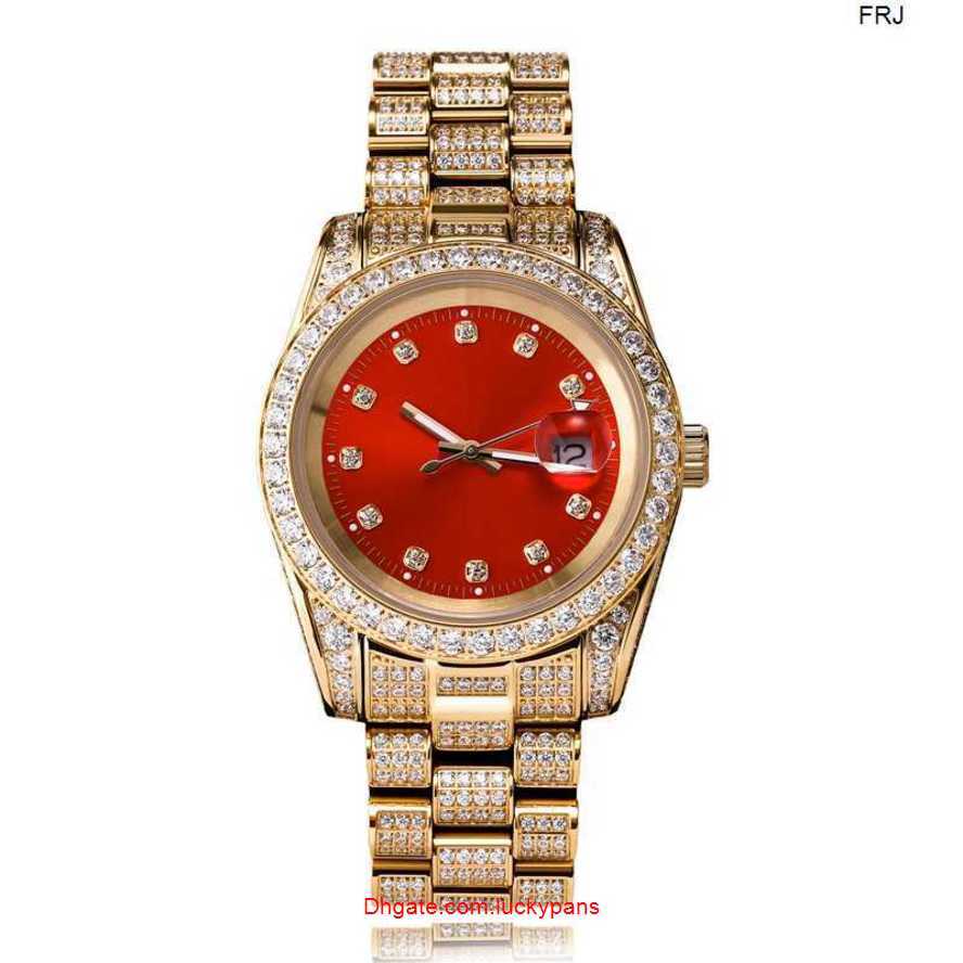 R olax Watch Diamond Mens Bling Stainless Steel Gold Plated Full Cz Quartz Es Hiphop Wrist Jewelry Gift Frj 86QC, Silver red
R olax Watch Diamond Mens Bling Stainless Steel Gold Plated Full Cz Quartz Es Hiphop Wrist Jewelry Gift Frj 86QC, Silver red