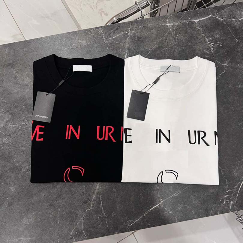 New high quality S mens designer embroidered letter T-shirt short sleeve spring/summer fashion mens and womens T-shirt European code G# 31, White
New high quality S mens designer embroidered letter T-shirt short sleeve spring/summer fashion mens and womens T-shirt European code G# 31, White