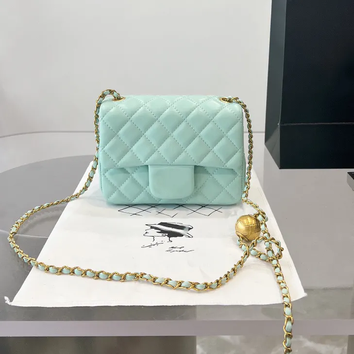 17CM Mini Crush Ball Flap Bag Square Candy Nine Colors Classic Quilted Plaid Chain Shoulder Strap Gold Metal Hardware Crossbody Designer Luxury Ladies Handbag, Red 
17CM Mini Crush Ball Flap Bag Square Candy Nine Colors Classic Quilted Plaid Chain Shoulder Strap Gold Metal Hardware Crossbody Designer Luxury Ladies Handbag, Red