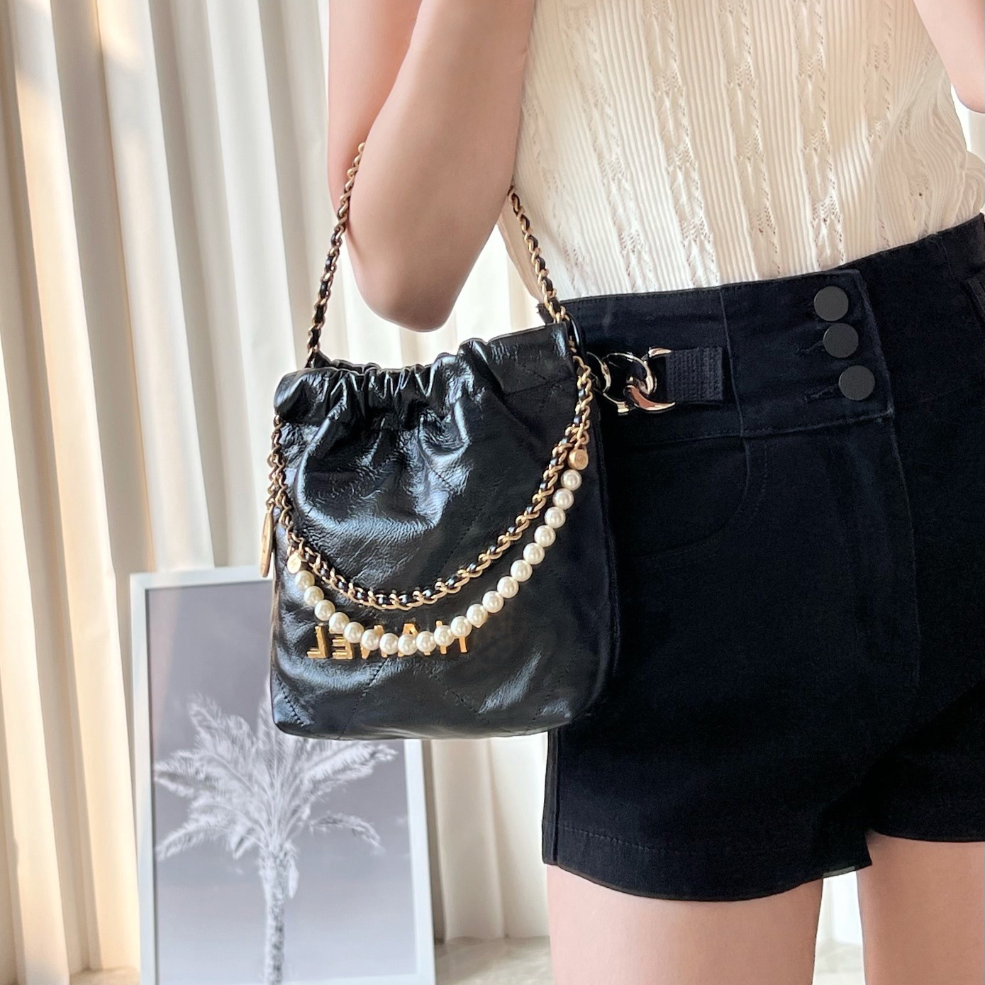 Designer Hobo bag Genuine leather Handbag 20CM Luxury pearl bag Delicate knockoff Chain bag With Box YC015-2
Designer Hobo bag Genuine leather Handbag 20CM Luxury pearl bag Delicate knockoff Chain bag With Box YC015-2