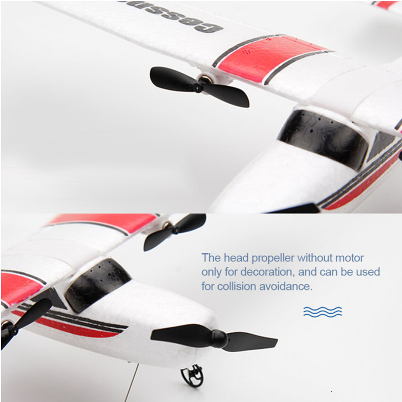 ElectricRC Aircraft RC Plane Toy 2.4GHz 2CH EPP Craft Foam Electric Outdoor Remote Control Glider FX-801 RC Airplane DIY Fixed Wing Aircraft 230613
