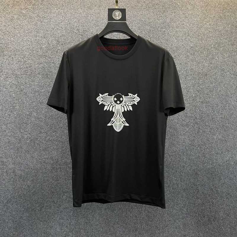 Men's T-shirts Designer Mens t Shirt Chrome Summer Tshirts Heart s Ch Short Sleeves Loose t Men Hip Hop Chromees heart Luxury Graphic TeeS to 2XL Size