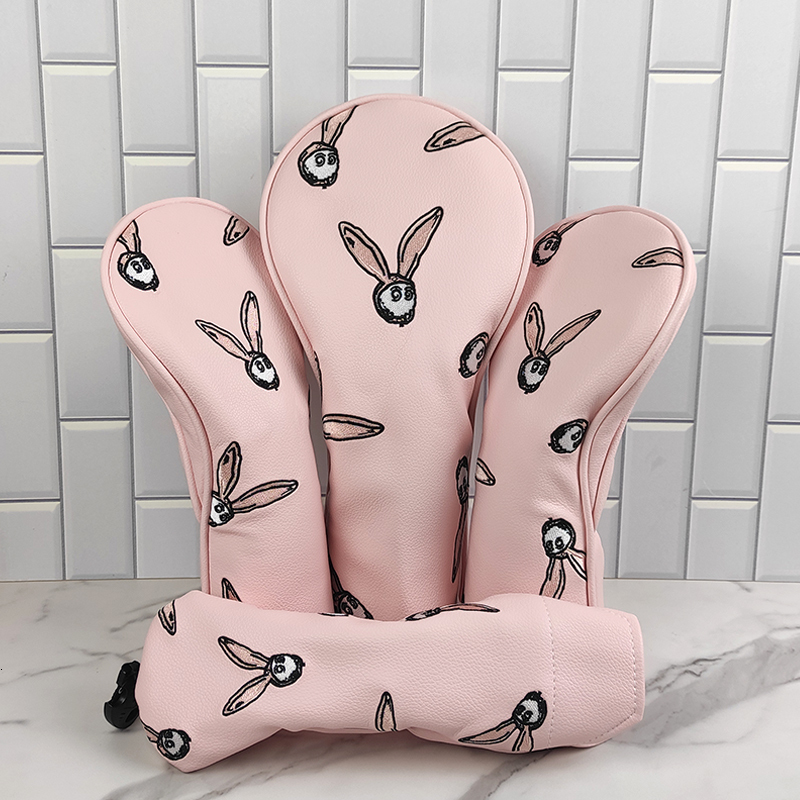 Other Golf Products Pink Rabbit Fisherman Hat Golf Club Wood Headcovers Driver Fairway Woods Hybrid Cover Golf Club Head Protective And Putter Cover 230613
Other Golf Products Pink Rabbit Fisherman Hat Golf Club Wood Headcovers Driver Fairway Woods Hybrid Cover Golf Club Head Protective And Putter Cover 230613