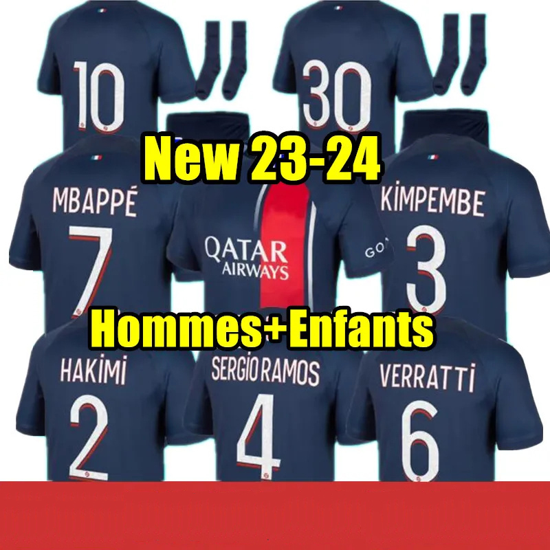 23 24 Paris MBAPPE #7 Soccer Jerseys HAKIMI 30 10 FANS PLAYER 4th 23 24 SERGIO RAMOS PsGS Football Shirts Shirt MARQUINHOS VERRATTI ICARDI Uniform Kids Kit Sets
23 24 Paris MBAPPE #7 Soccer Jerseys HAKIMI 30 10 FANS PLAYER 4th 23 24 SERGIO RAMOS PsGS Football Shirts Shirt MARQUINHOS VERRATTI ICARDI Uniform Kids Kit Sets