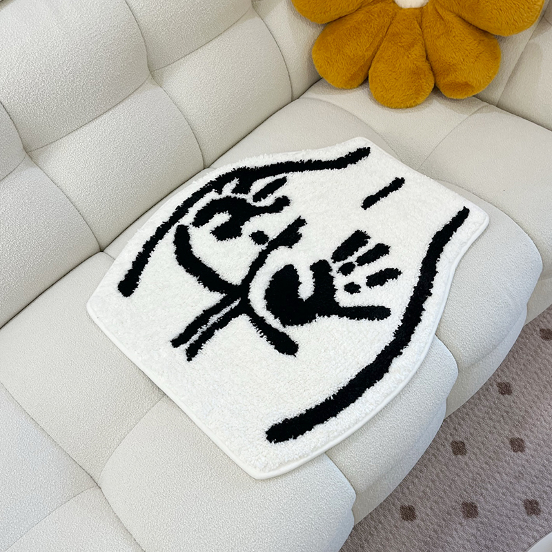 Carpet Ass Butt Soft Tufted Rug for Bathroom Non slip Absorb Water Plush Handmade floormat Bedroom Kitchen Toilet 230613