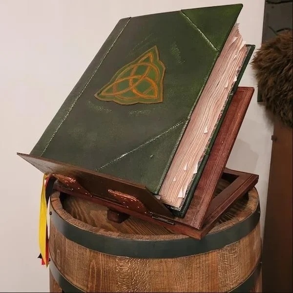 Decorative Objects Figurines Charmed Book Of Shadows Green Journal Cover Bound Blank And Lined 350 Pages Spell Record Spellbook Vintage Magic Gift 230