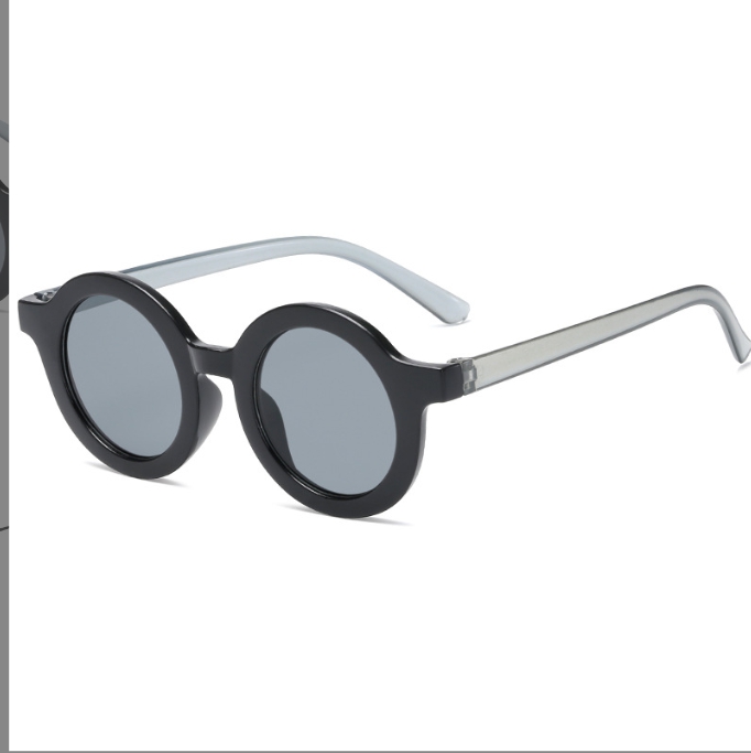 Children Vintage Frosted Round Outdoor Sun Protection Baby Girls UV400 Sunglasses 1-8 years Kids Z260305