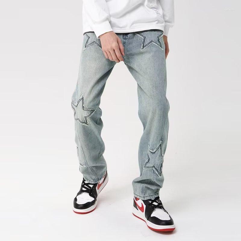 Men' Jeans 2023 Star Embroidery Baggy Y2K Pants Men Clothing Washed Blue Straight Hip Hop Luxury Denim Trousers Pantalon Homme
Men' Jeans 2023 Star Embroidery Baggy Y2K Pants Men Clothing Washed Blue Straight Hip Hop Luxury Denim Trousers Pantalon Homme