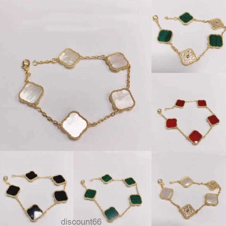 6 Colors Fashion Classic 4/Four Leaf Clover Charm Bracelets Bangle Chain high qualityAgate Shell Mother-of-Pearl for Women Girls Wedding Jewelry Women gifts-A62LH
6 Colors Fashion Classic 4/Four Leaf Clover Charm Bracelets Bangle Chain high qualityAgate Shell Mother-of-Pearl for Women Girls Wedding Jewelry Women gifts-A62LH