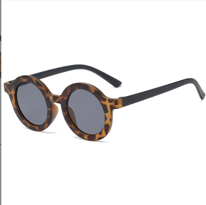 Children Vintage Frosted Round Outdoor Sun Protection Baby Girls UV400 Sunglasses 1-8 years Kids Z260305