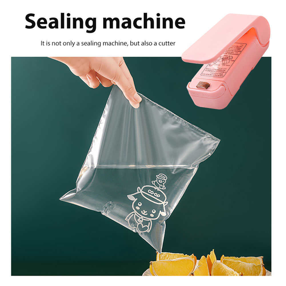 Update Mini Heat Seag Hine Package Bags Thermal Plastic Food Bag Closure Portable Sealer Packing Kitchen Gadgets