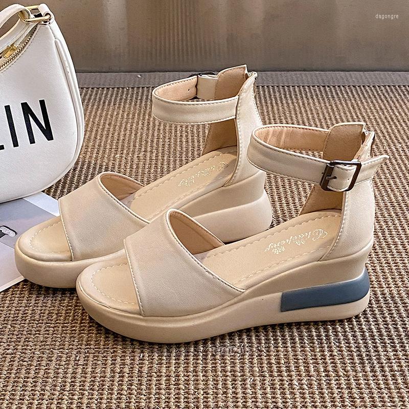 Sandals Women Wedge Heels Open Toe Zipper Casual Summer Ladies Shoes Non-Slip Solid Color Buckle Strap Fashion Female Sandalias, Beige
Sandals Women Wedge Heels Open Toe Zipper Casual Summer Ladies Shoes Non-Slip Solid Color Buckle Strap Fashion Female Sandalias, Beige
