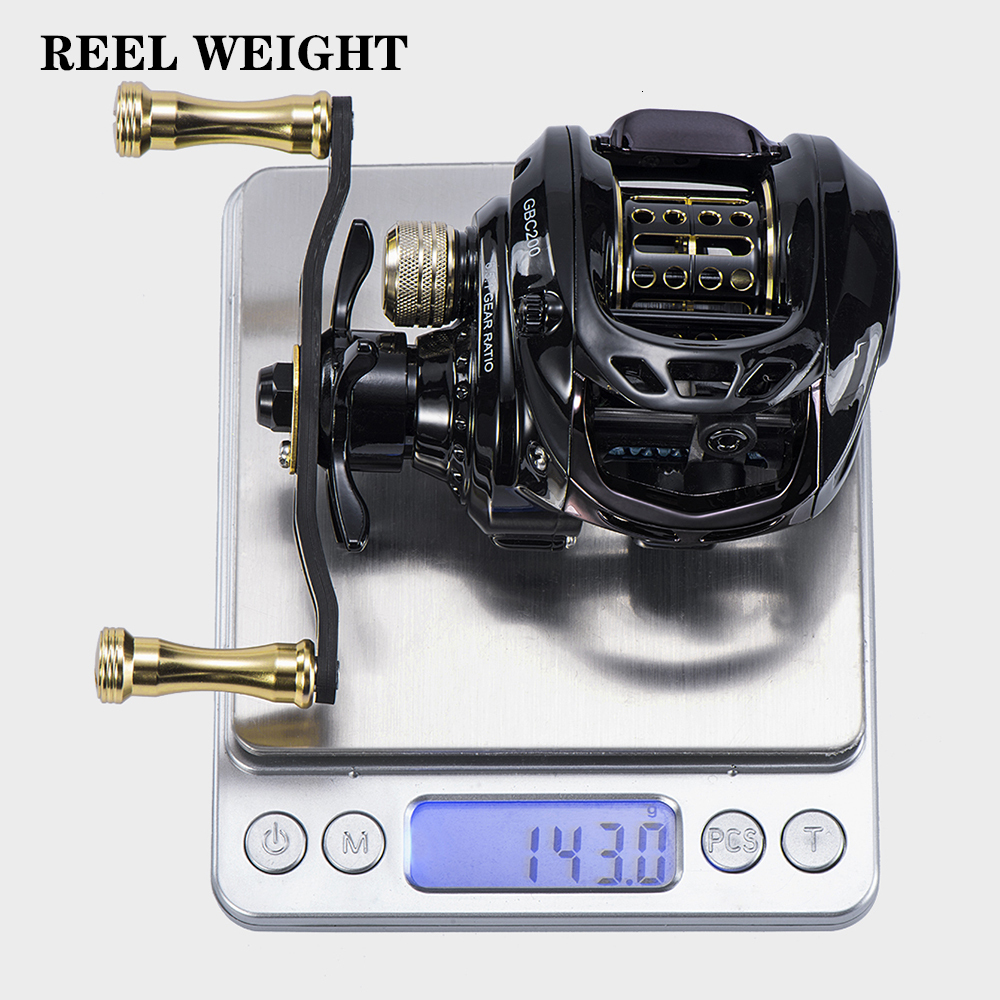 Baitcasting Reels GBC200 142g Ultralight Carbon Fiber BFS Fishing Reel Double Spool Bait Smooth Casting UL 230613