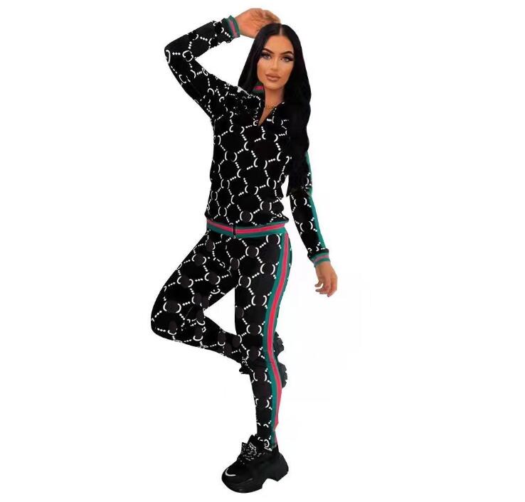 Designer Womens Tracksuits Fashion 2 piece sets Long Sleeved Two-piece Jogger Set Ladies Fall Tracksuit Sweat Suits