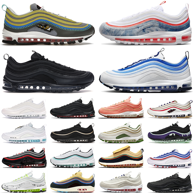 97 Running Shoes 97s Sean Wotherspoon Triple Black White Jesus Undefeated Satan First Use Washed Denim Mens Womens Trainers Outdoor Sports Sneakers, Halloween
97 Running Shoes 97s Sean Wotherspoon Triple Black White Jesus Undefeated Satan First Use Washed Denim Mens Womens Trainers Outdoor Sports Sneakers, Halloween