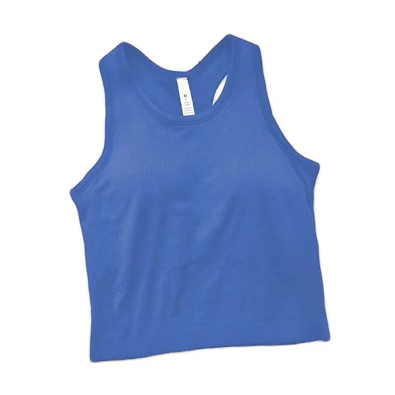 Yoga Racerback Sport Fi Crop Tops Built in Bra Yoga Running Gym Sleevel Ebb Vest Solid Quick Dry Tank Sports Tops Yoga Outfit