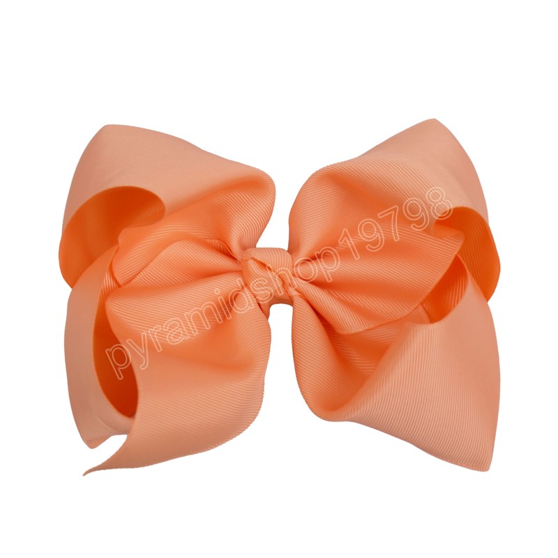 Toddler Solid Color Big Bowknot Hair Clips Fashion Handmade Ribbon Bows Baby Girls Hairpin Infant Headwear Birthday Gift