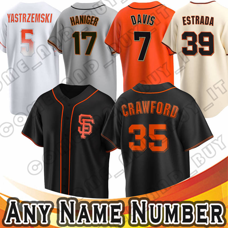5 Mike Yastrzemski Baseball Jersey 35 Brandon Crawford Jakob Junis 7 Davis 17 Mitch Haniger Giants Thairo Estrada Camilo Doval Logan Webb Taylor Rogers Conforto, Custom men (ju ren)
5 Mike Yastrzemski Baseball Jersey 35 Brandon Crawford Jakob Junis 7 Davis 17 Mitch Haniger Giants Thairo Estrada Camilo Doval Logan Webb Taylor Rogers Conforto, Custom men (ju ren)