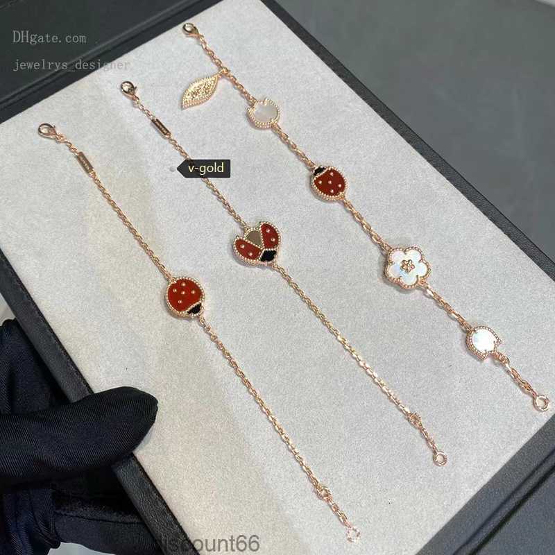 Designer Bracelets Charm Bracelets Women Designer Charm Bracelets 4/Four-Leaf-Clover Rosegold Ladybug Luxury Jewelry With BoxC8HC 
Designer Bracelets Charm Bracelets Women Designer Charm Bracelets 4/Four-Leaf-Clover Rosegold Ladybug Luxury Jewelry With BoxC8HC