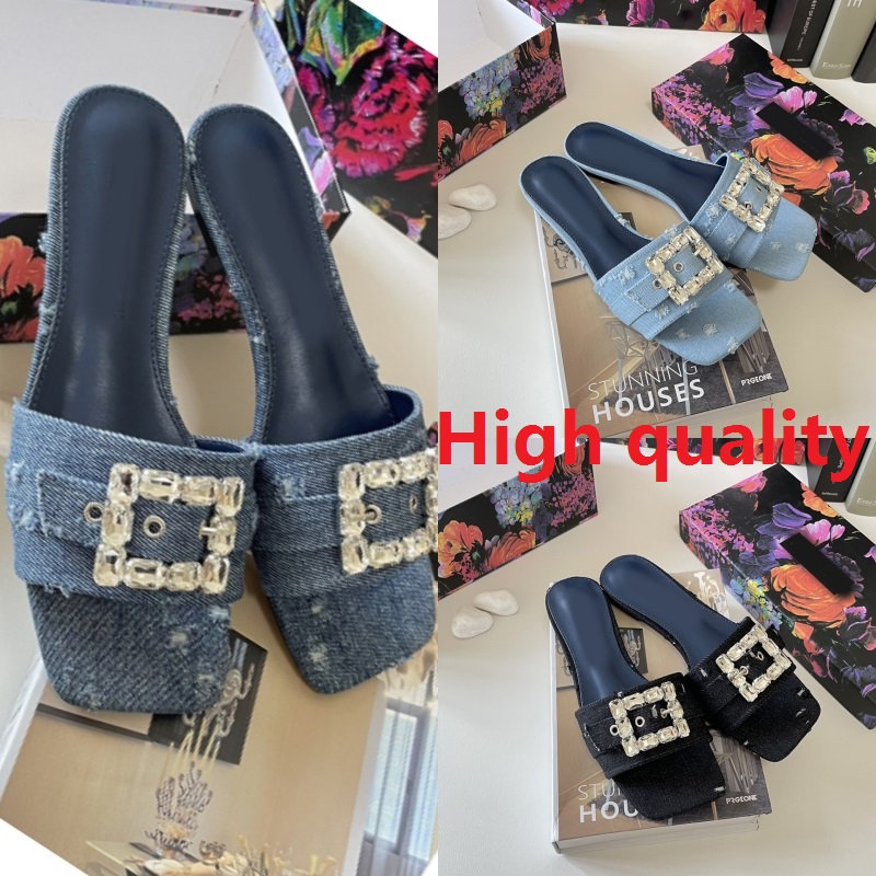 Quality High Sandal Lady Slipper Luxury Designer summer slippers fashion ladies Beach Casual shoe fashion woman Comfortable Water diamond Denim Slipper Sandal, No shoes
Quality High Sandal Lady Slipper Luxury Designer summer slippers fashion ladies Beach Casual shoe fashion woman Comfortable Water diamond Denim Slipper Sandal, No shoes