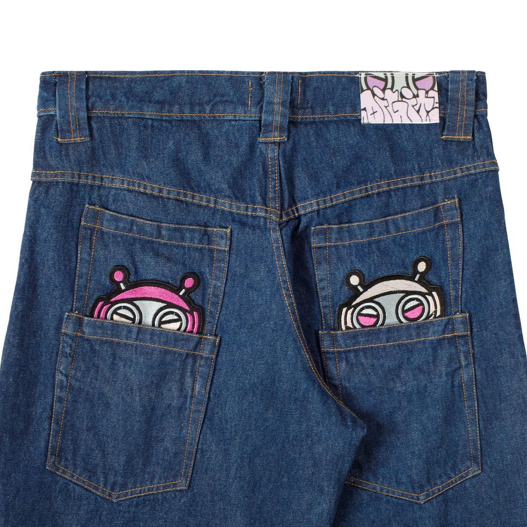 Womens Jeans Y2K Jeans Baggy Cargo Denim Pants Harajuku Vintage Multi Pocket Jeans Men Women Hip Hop Rock Wide Leg Pants Streetwear 230613