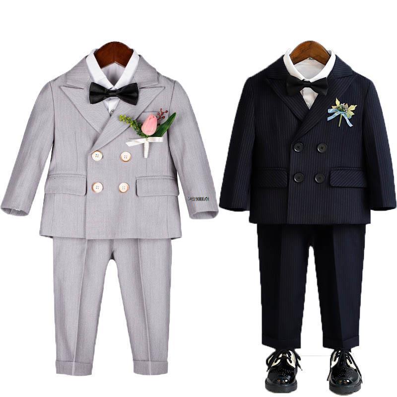 Clothing Sets Boys Suit For Wedding 1Year Baby Kids Pograph Children Formal Ceremony Tuxedo Dress Child Party Performance Costume 230613
