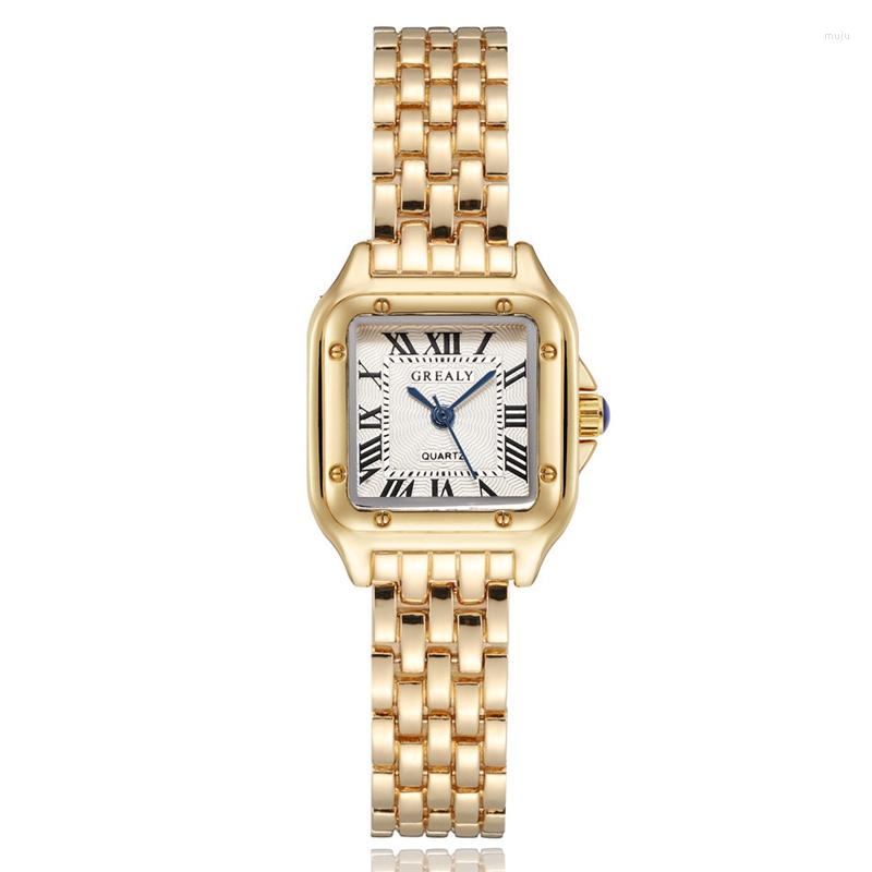 Wristwatches Fashion Women Watches Square Gold Alloy Strap Luxury Ladies Quartz Wristwatch Qualities Female Roman Scale Clock, Picture 3 silver
Wristwatches Fashion Women Watches Square Gold Alloy Strap Luxury Ladies Quartz Wristwatch Qualities Female Roman Scale Clock, Picture 3 silver