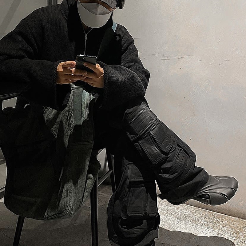 Original Grailz Pants Men Vintage Pants for Men Loose Pants Removable Tactical Wide-Leg Loose Casual Workwear Trousers