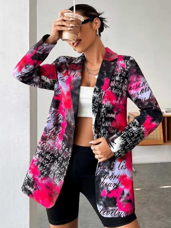 2023 women 28 colors blazer fashion non positioning printing womens casual small suit jacket trend womens wear