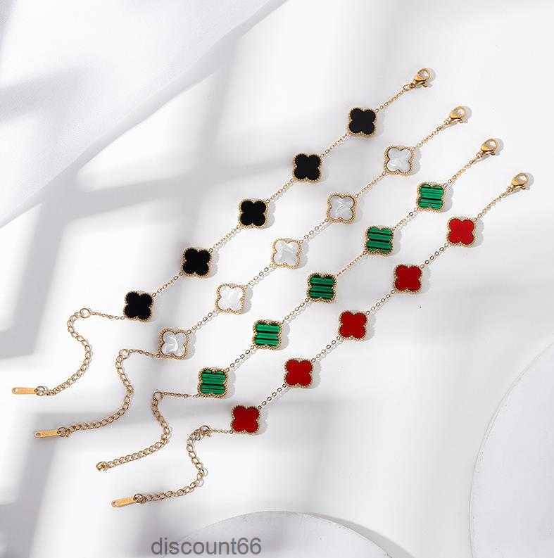 Charm designer Bracelet Fashion Vintage 5 motifs Bracelets Clover Leaf Necklace Luxury Design Wedding Jewelry Van 4/four flower giftsFX0Q
Charm designer Bracelet Fashion Vintage 5 motifs Bracelets Clover Leaf Necklace Luxury Design Wedding Jewelry Van 4/four flower giftsFX0Q