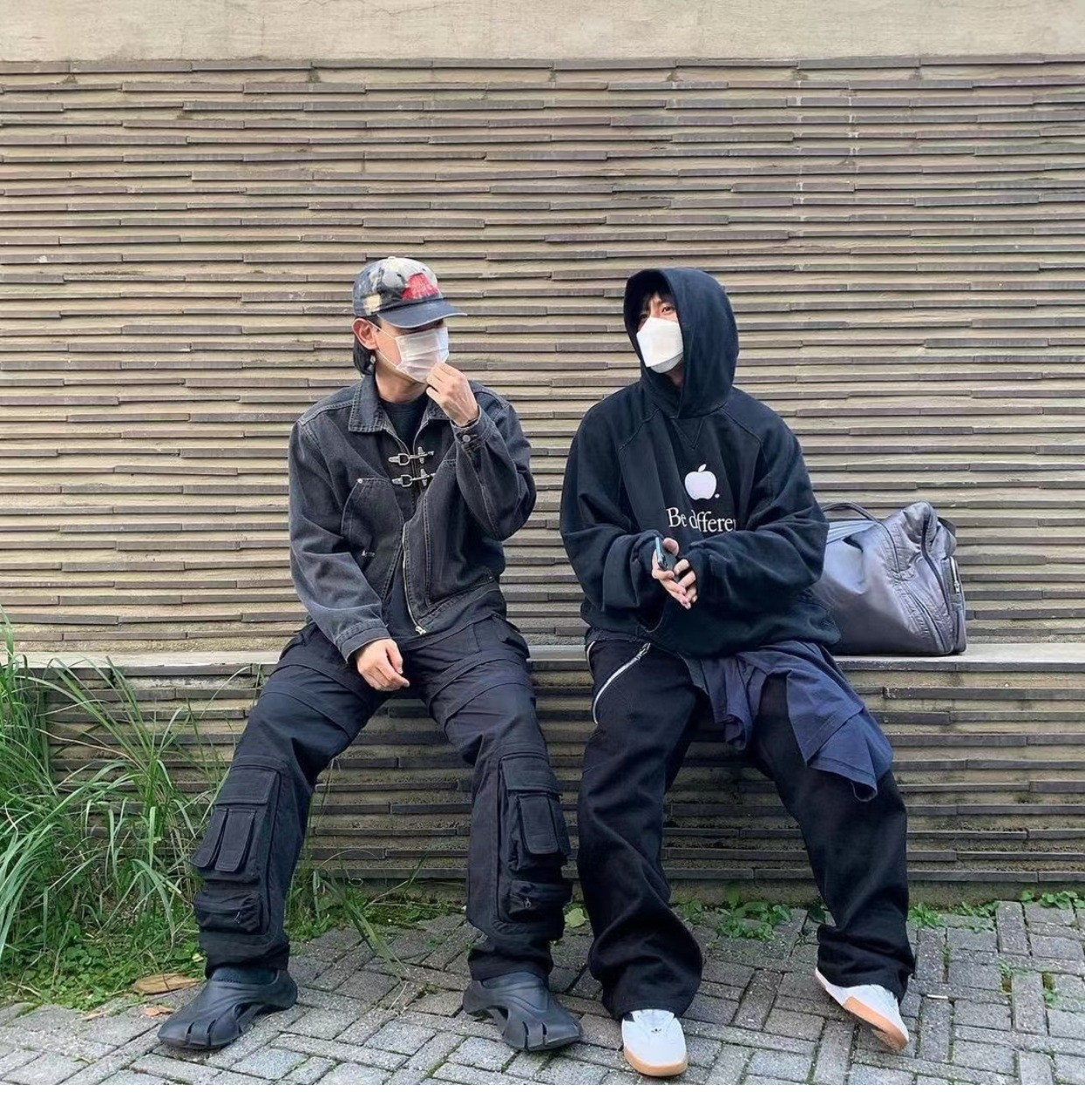 Original Grailz Pants Men Vintage Pants for Men Loose Pants Removable Tactical Wide-Leg Loose Casual Workwear Trousers