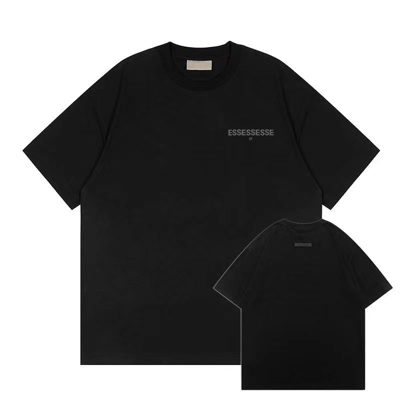 Summer designer t shirt mens T-shirt fashion pure cotton large letter three-dimensional logo plush tshirst versatile white tees sports casual loose mens tshirt