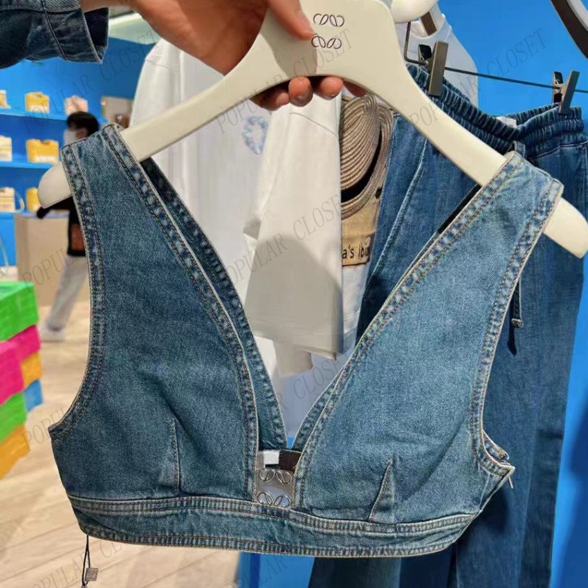 Denim Tanks Outer Wear Underwear Metal Sexy Deep V Wide Strap Tops Cowboy Clothes Silver Hardware Brand Sleeveless Top SML, Blue
Denim Tanks Outer Wear Underwear Metal Sexy Deep V Wide Strap Tops Cowboy Clothes Silver Hardware Brand Sleeveless Top SML, Blue