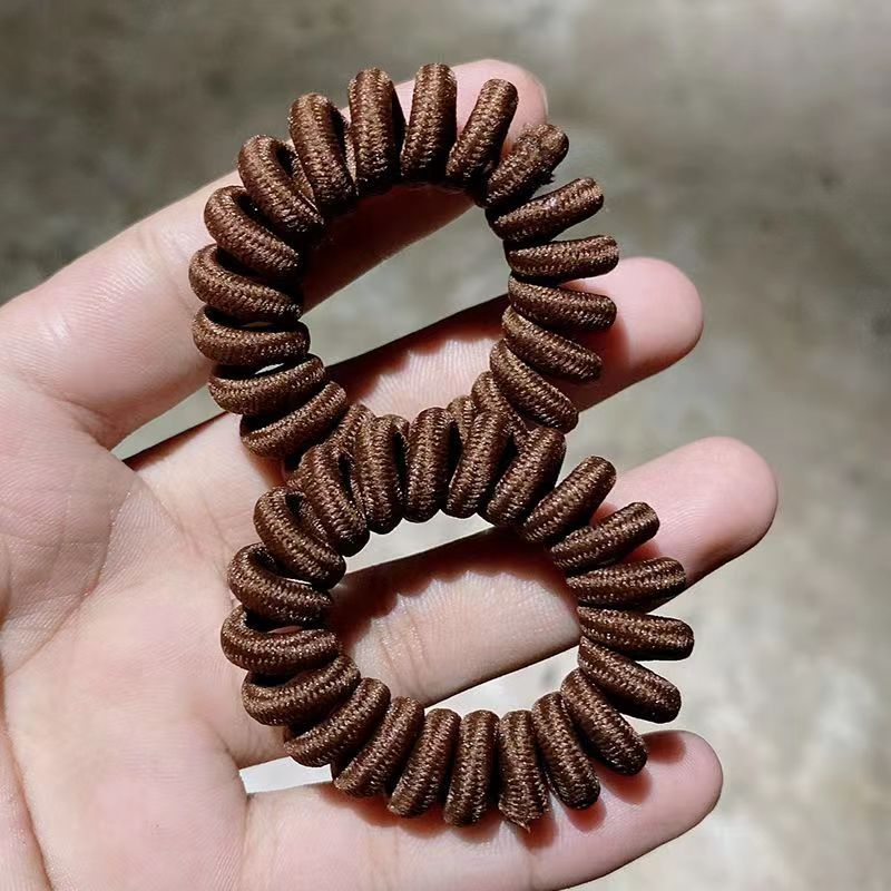 Luxury Designer Designer South Korean Cloth Art Telephone Line Hair Ring Net For Woman Red Simple Girl Hairline Spring for woman Binding Head Rubber B