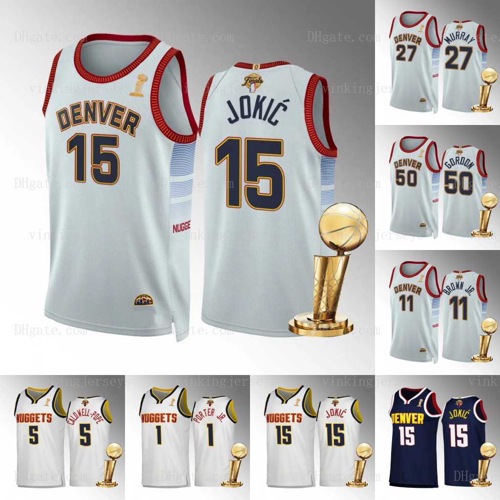 Denver Nuggets Basketball Jerseys 2023 Finals Champions Patch 15 Nikola Jokic 50 Aaron Gordon 8 Peyton Watson 11 Bruce Brown Jr. 14 Ish Smith 27 Jamal Murray Reed Hyland, Blue
Denver Nuggets Basketball Jerseys 2023 Finals Champions Patch 15 Nikola Jokic 50 Aaron Gordon 8 Peyton Watson 11 Bruce Brown Jr. 14 Ish Smith 27 Jamal Murray Reed Hyland, Blue