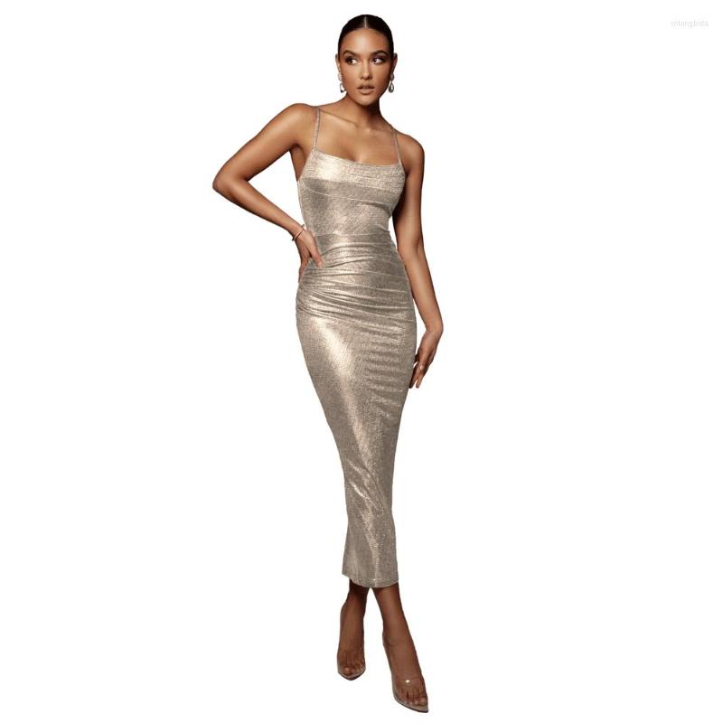 Casual Dresses Summer Backless Bodycon Mini Dress Maxi Evening Black Sexy Elegant Party Night Prom Slim Birthday Long For Women