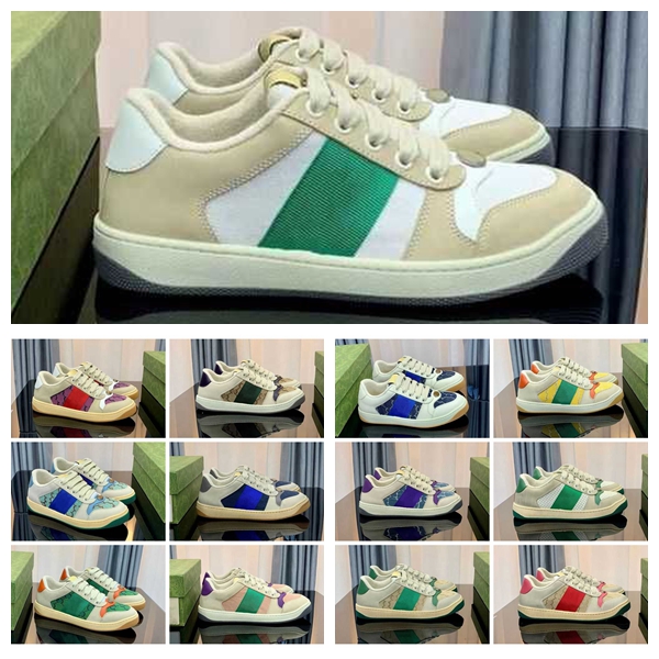 TOP Designer Stripe Shoes Fashion Beige Butter Dirty Leather Lace-up Tennis Shoe Fabric Vintage Red and Green Low Top Canvas Sports Casual Men Women Screener, 11
TOP Designer Stripe Shoes Fashion Beige Butter Dirty Leather Lace-up Tennis Shoe Fabric Vintage Red and Green Low Top Canvas Sports Casual Men Women Screener, 11