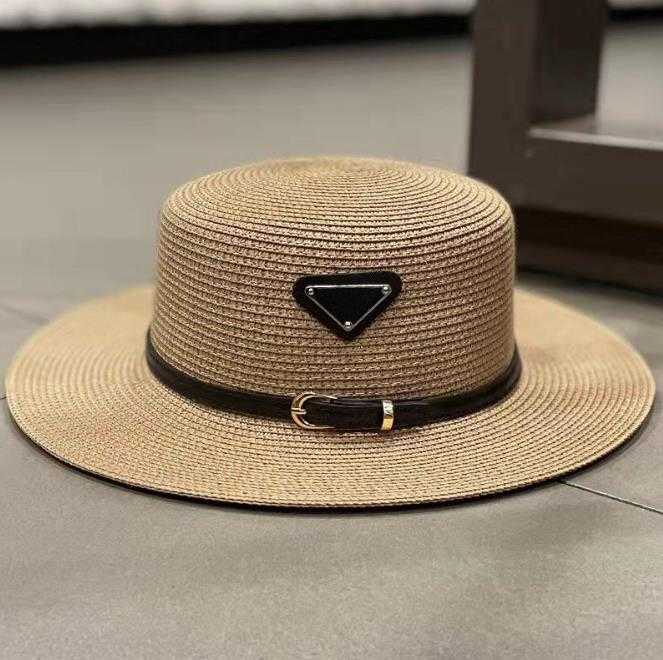 Women's designer straw hat flat top hat high quality men's and women's same triangle sun visor, Khaki+black belt
Women's designer straw hat flat top hat high quality men's and women's same triangle sun visor, Khaki+black belt