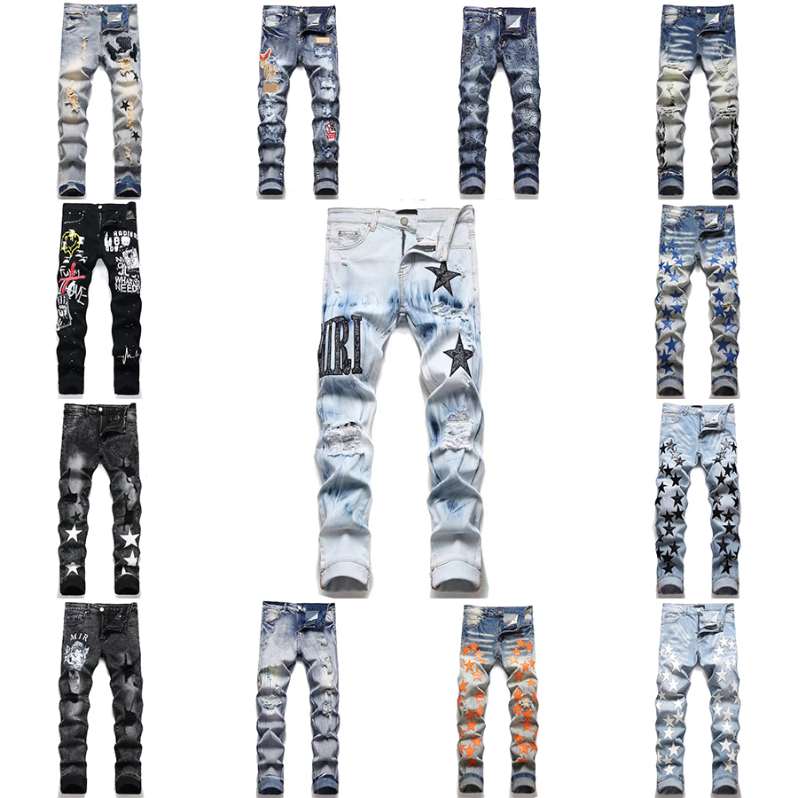 15 styles designer Mens Jeans High Street Purple Jeans for mens Embroidery pants Womens Oversize Ripped Patch Hole Denim Straight Fashion Streetwear slim, 12
15 styles designer Mens Jeans High Street Purple Jeans for mens Embroidery pants Womens Oversize Ripped Patch Hole Denim Straight Fashion Streetwear slim, 12