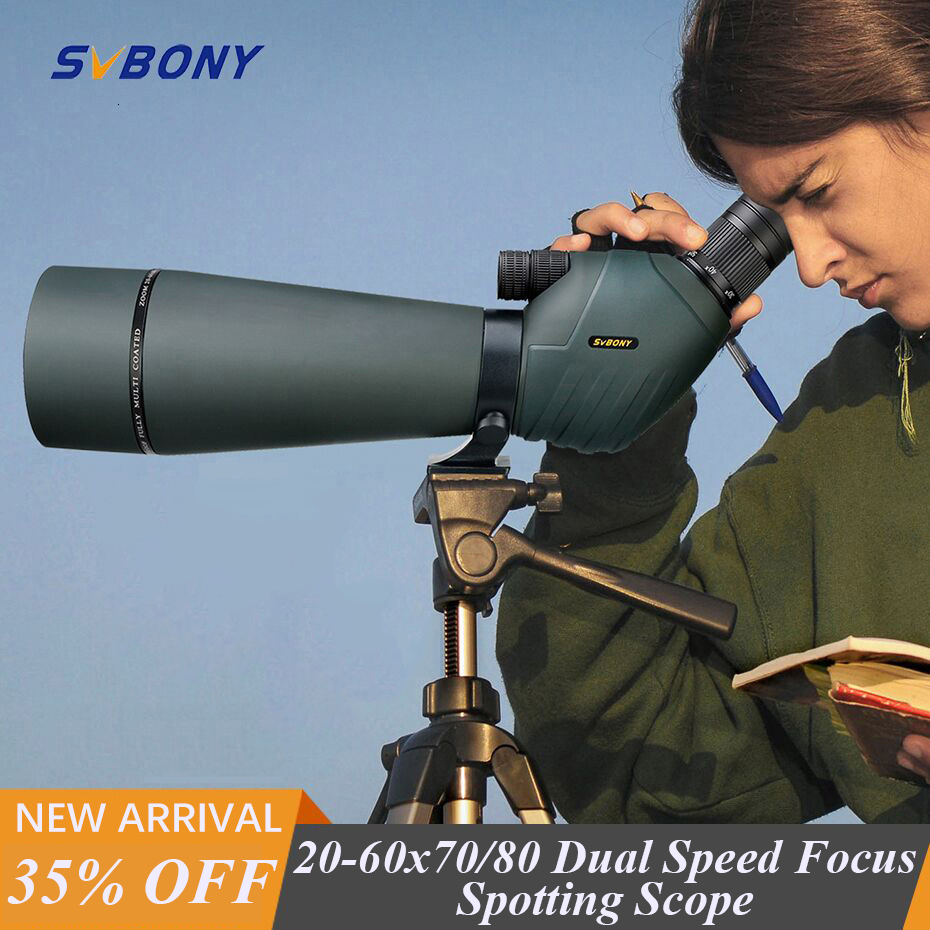 Telescope Binoculars SVBONY-SV411 20-60X7080 Dual Focus Spotting Scope Professional Telescope wTripod Waterproof Camping equipment for Birdwatching 23