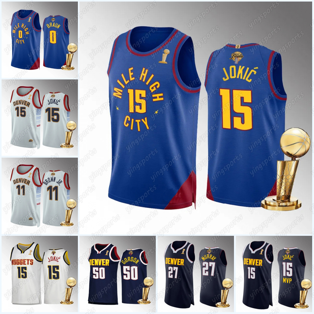 2023 Nugget Denvers Champions 15 Jokic Baksetball Jersey Jamal 27 Murray Bruce 11 Brown Michael Porter Jr. Kentavious 5 Caldwell-Pope 32 Green 50 Gordon White Smith, White1
2023 Nugget Denvers Champions 15 Jokic Baksetball Jersey Jamal 27 Murray Bruce 11 Brown Michael Porter Jr. Kentavious 5 Caldwell-Pope 32 Green 50 Gordon White Smith, White1