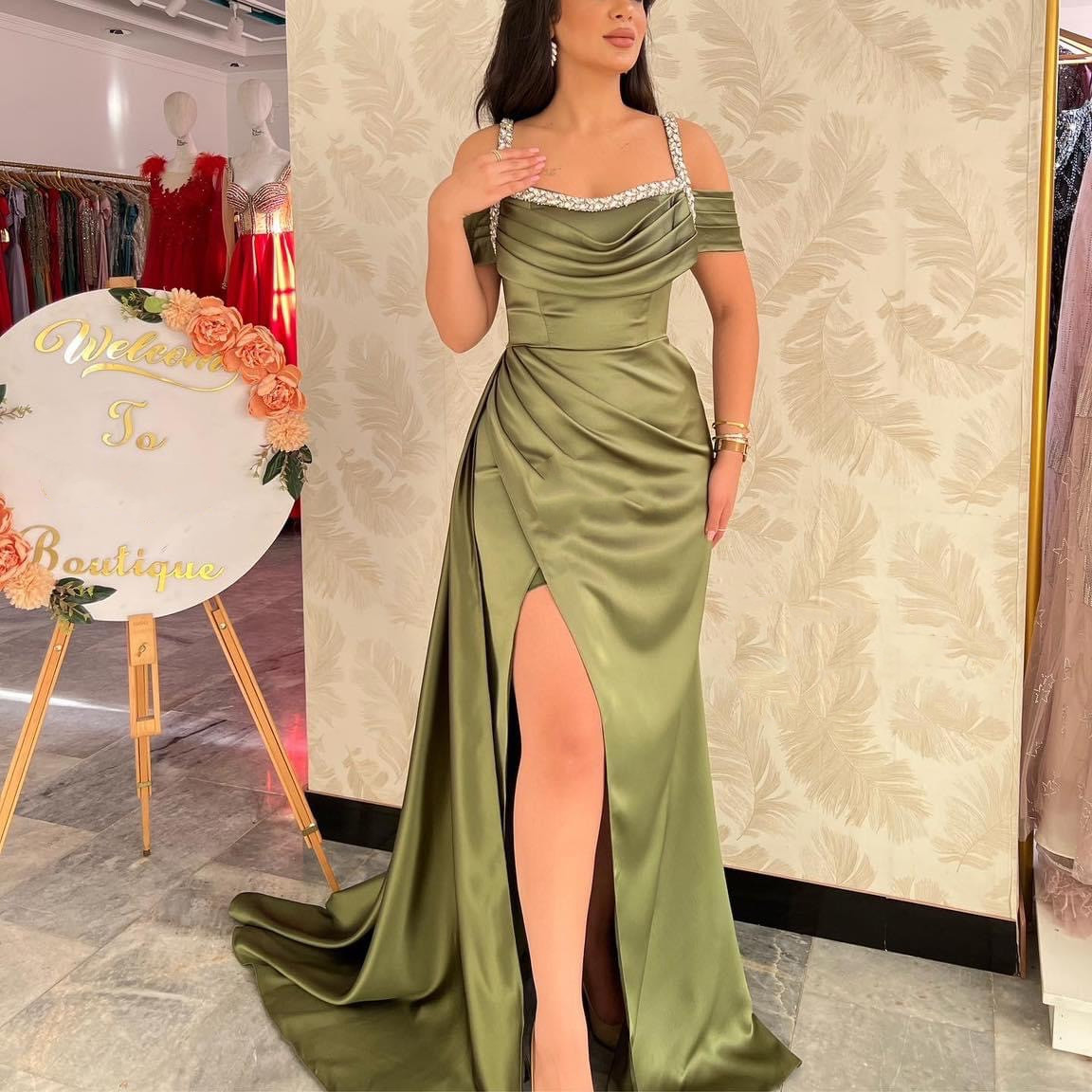 2023 Aso Ebi Mermaid Sexy Prom Dress Crystals Satin Evening Formal Party Second Reception Birthday Bridesmaid Engagement Gowns Dresses Robe De Soiree ZJ365, Brown
2023 Aso Ebi Mermaid Sexy Prom Dress Crystals Satin Evening Formal Party Second Reception Birthday Bridesmaid Engagement Gowns Dresses Robe De Soiree ZJ365, Brown