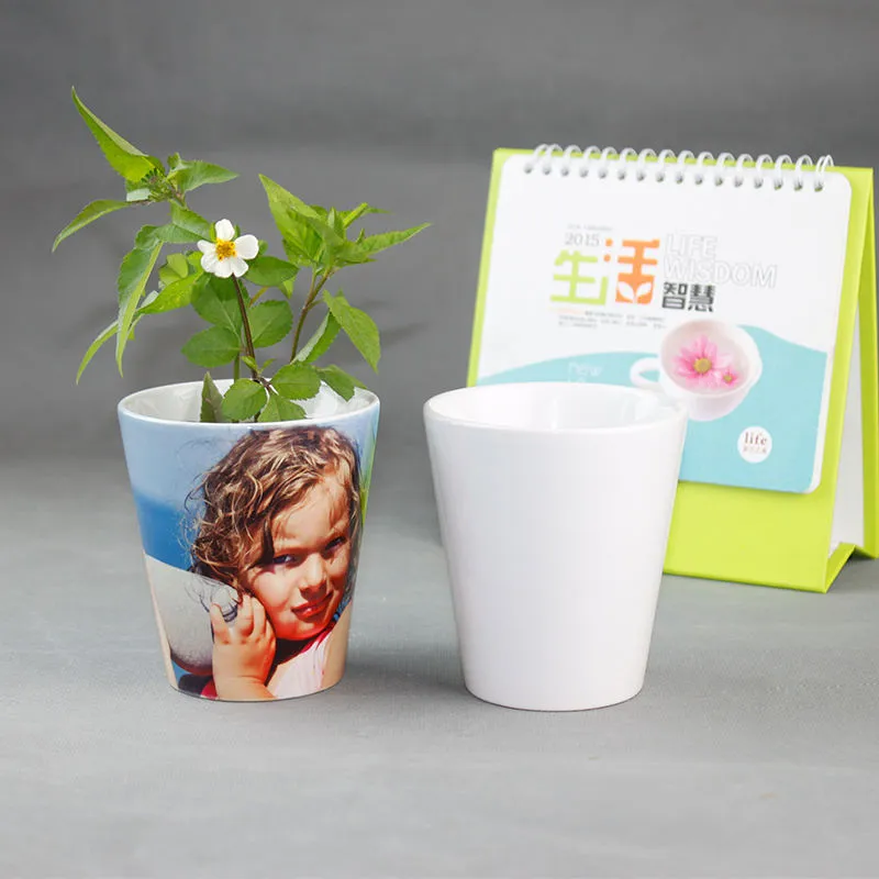 12oz Sublimation Ceramic Flower Pots Heat Press White Graden Gome Decoration Plant Pot
12oz Sublimation Ceramic Flower Pots Heat Press White Graden Gome Decoration Plant Pot