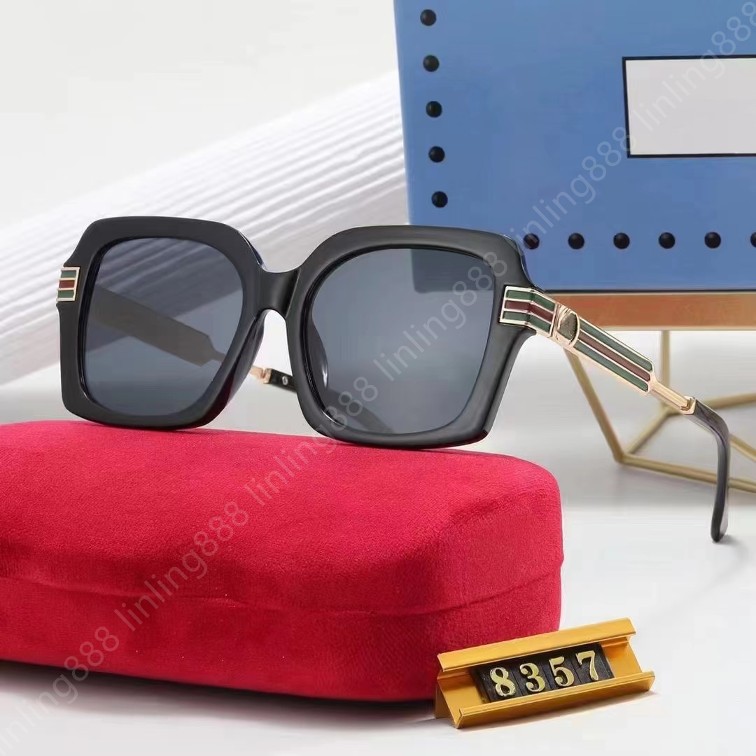 Luxury designer fashion sunglasses Women's and Men's Oversize Acetate Eyewear Sunglasses classic cool casual gift glasses Beach shading UV protection with box 8357
Luxury designer fashion sunglasses Women's and Men's Oversize Acetate Eyewear Sunglasses classic cool casual gift glasses Beach shading UV protection with box 8357